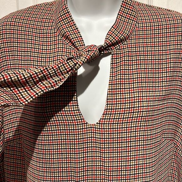 ‎H&M Long Sleeve Plaid Tunic Dress Size L/P - Picture 3 of 9